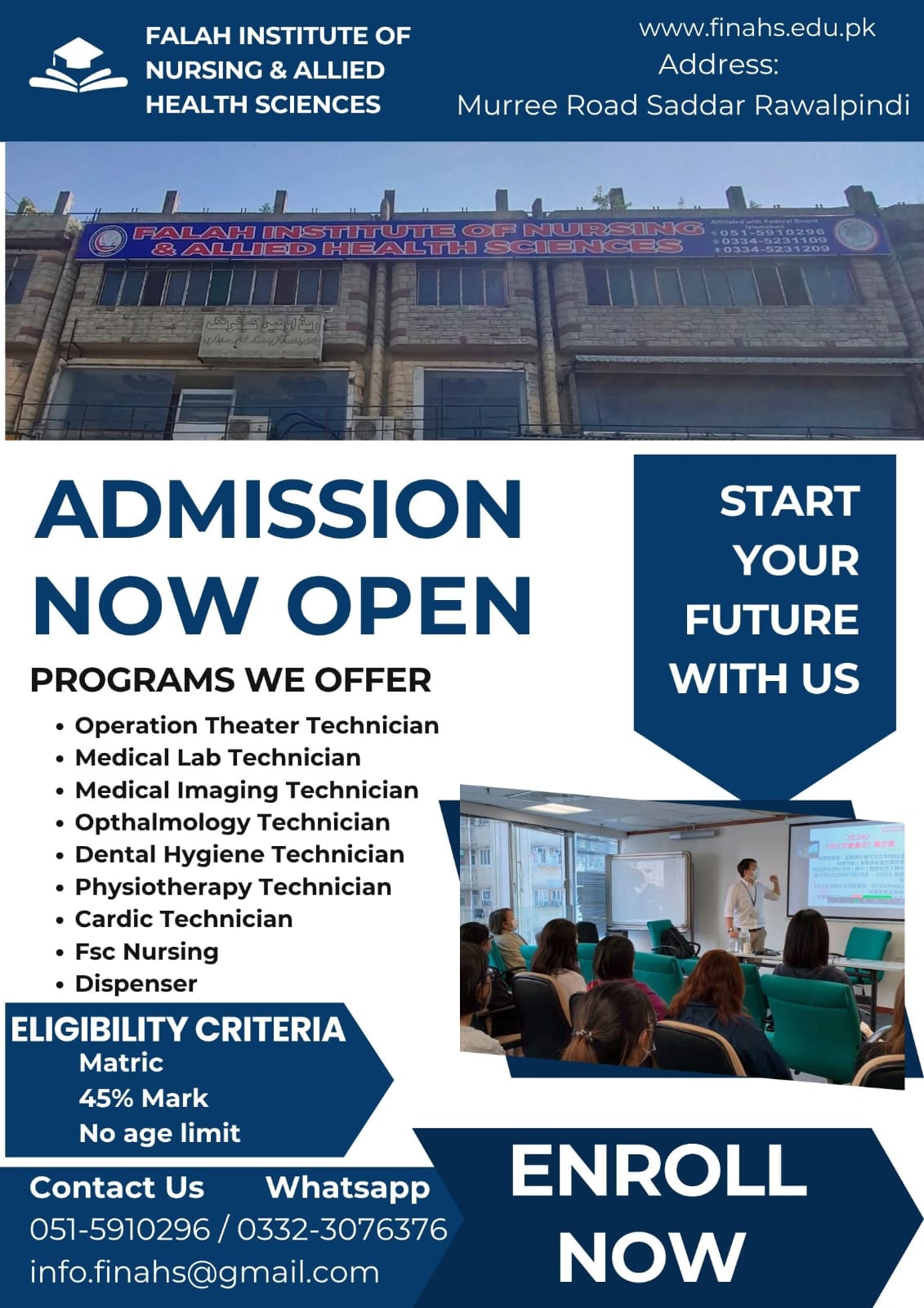 Admission Banner